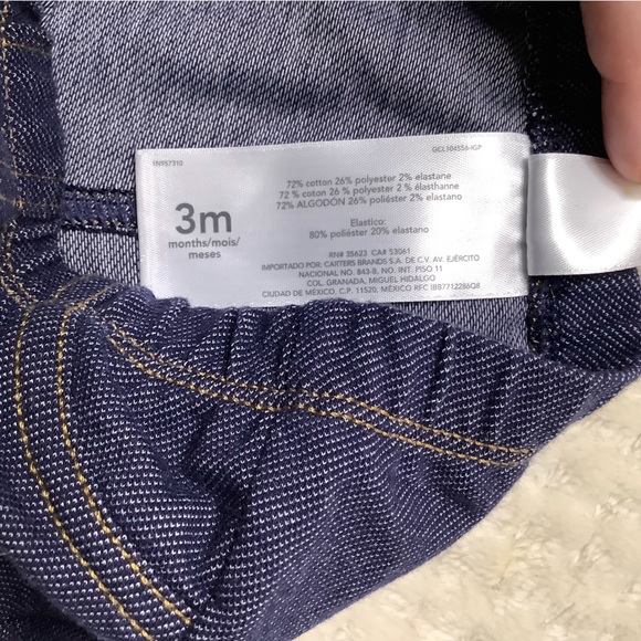 Carters Jean Look Leggings 3 month 3M - Picture 3 of 5